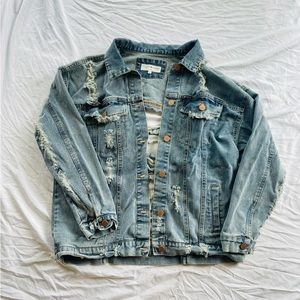 Distressed Jean Jacket